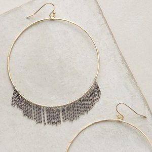 ISO! Anthropologie Anise Fringe Hoop Earrings